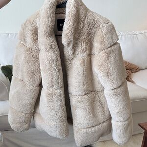 Apparis Cream Plush Teddy Coat